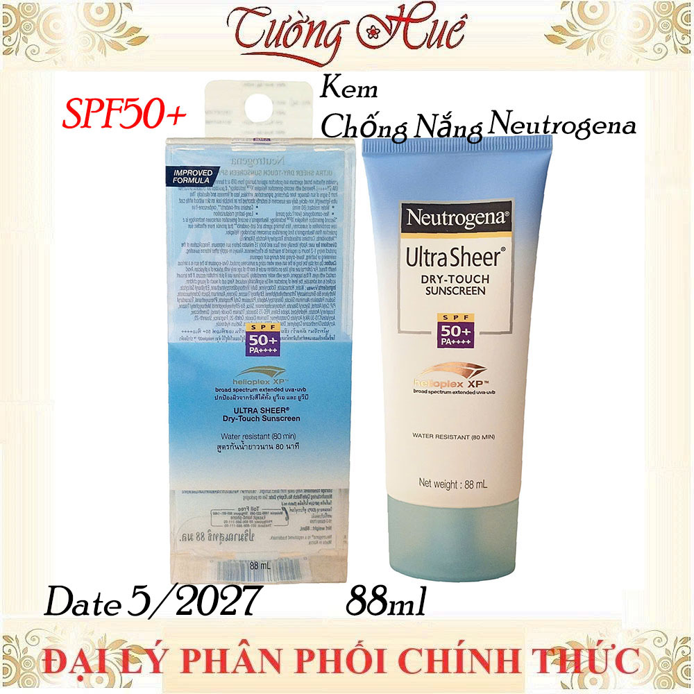 Kem Chống Nắng Neutrogena SPF50+/PA++++ Ultra Sheer Dry-Touch - 88ml