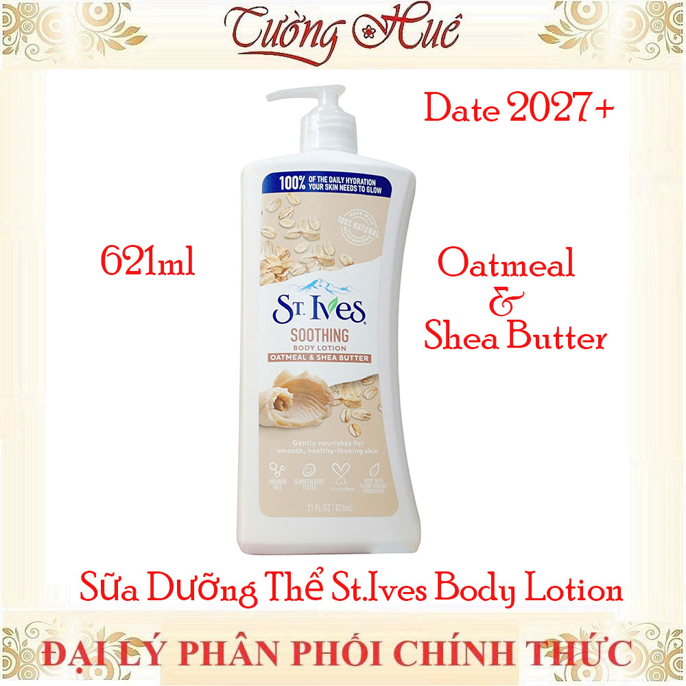 Sữa Dưỡng Thể St.Ives Body Lotion Dưỡng Trắng Da Nhiều Mùi Lựa Chọn - 621ml
