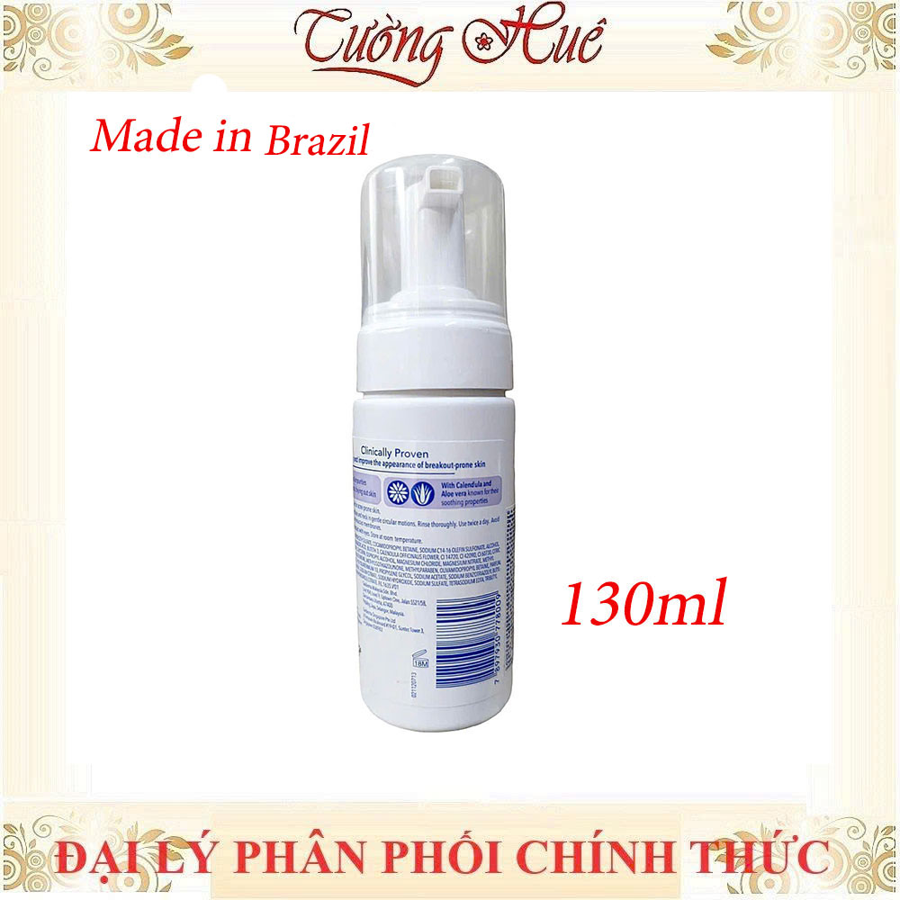 Bọt Rửa Mặt Benzac Sạch Bã Nhờn Dưỡng Ẩm Dịu Da – 130ml