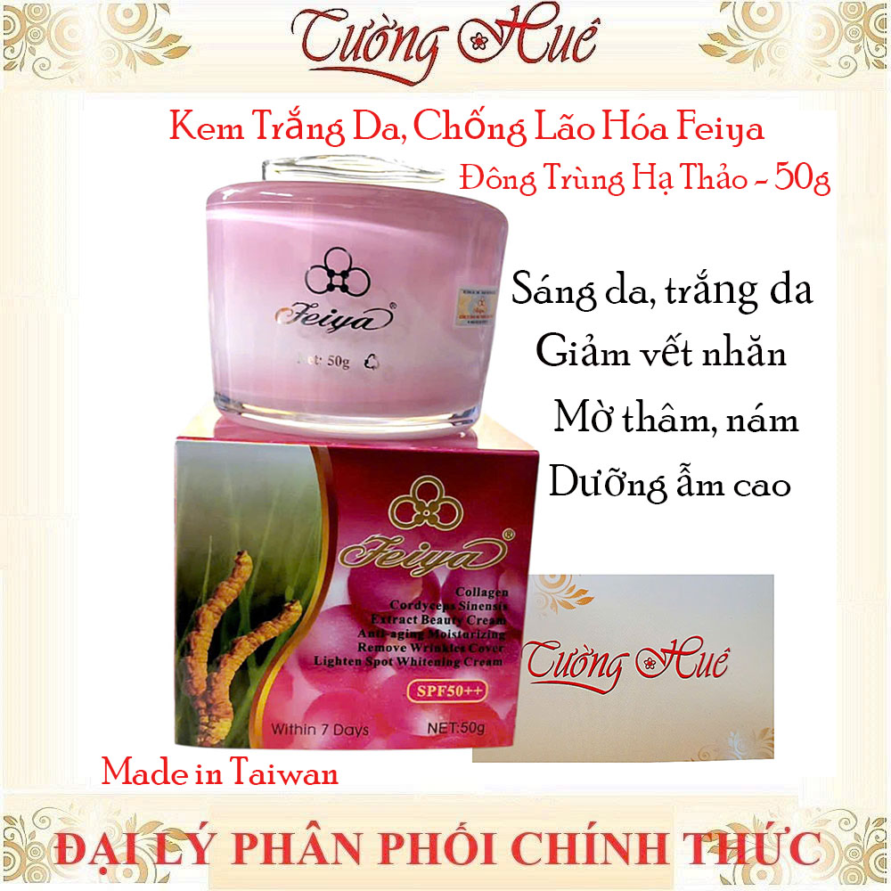 Kem Trắng Da, Chống Lão Hóa Feiya Đông Trùng Hạ Thảo - 50g