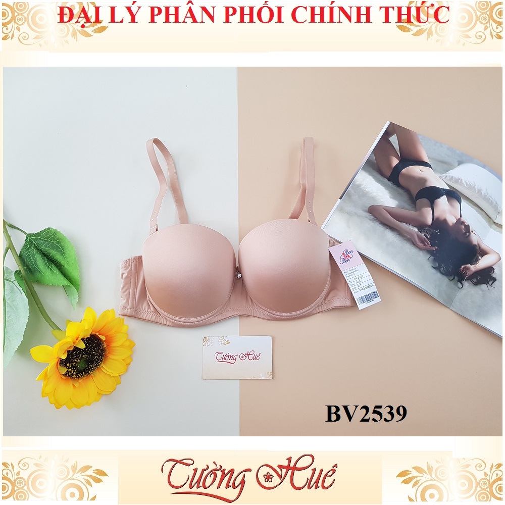 Áo lót nữ Bon Bon BV2539 áo ngực trơn nâng cúp ngang.