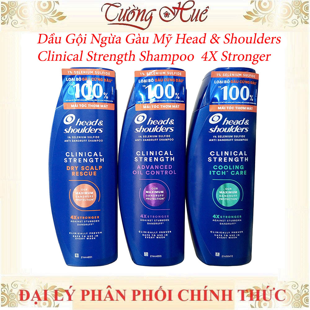Dầu Gội Ngừa Gàu Mỹ Head & Shoulders Clinical Strength 4X Stronger- 400ml (Có Lựa Chọn)
