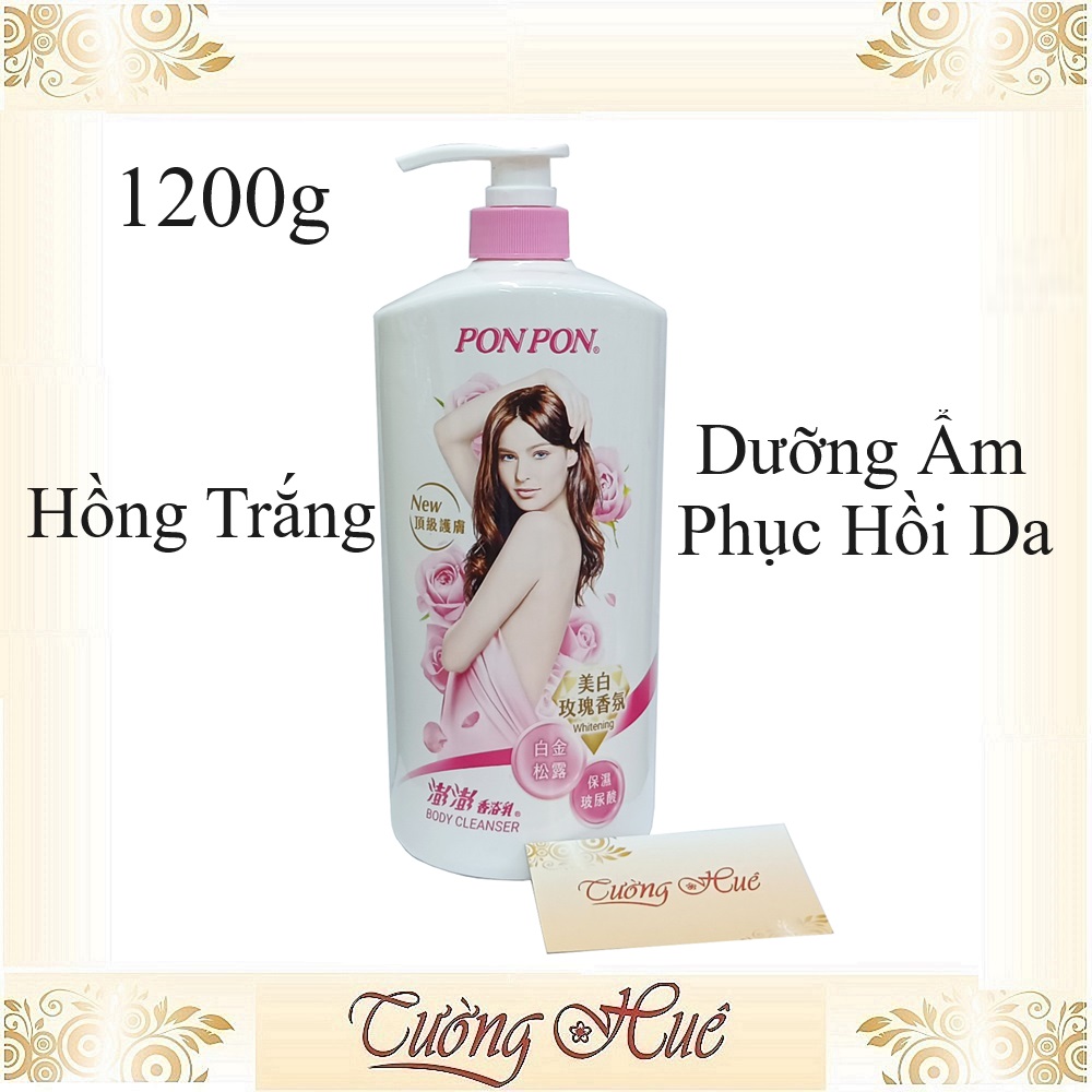 Sữa Tắm Nữ Pon Pon Đài Loan Nhiều Mùi - 1200g