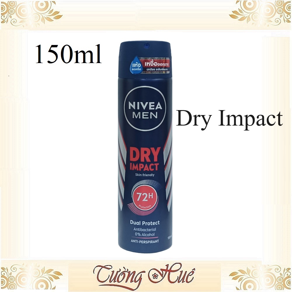Xịt Khử Mùi Nam Nivea Men 48H Deodorant & Anti-Perspirant Nhiều Mùi - 150ml