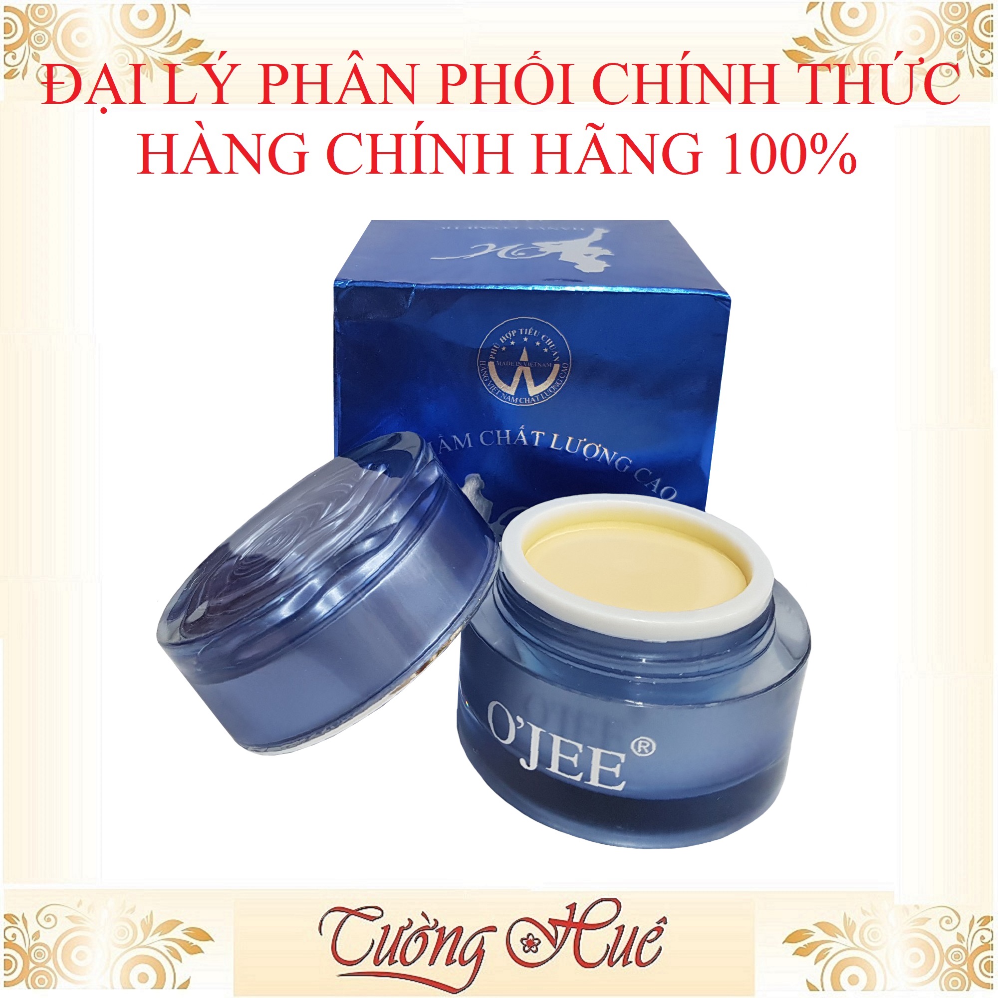 Kem O'Jee Dưỡng Trắng Da - Chống Lão Hóa - 20g - Xanh Dương