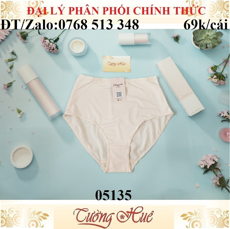 Quần lót nữ Marguerite Paris 05135 lỗ thông hơi lưng cao (FORM LỚN).