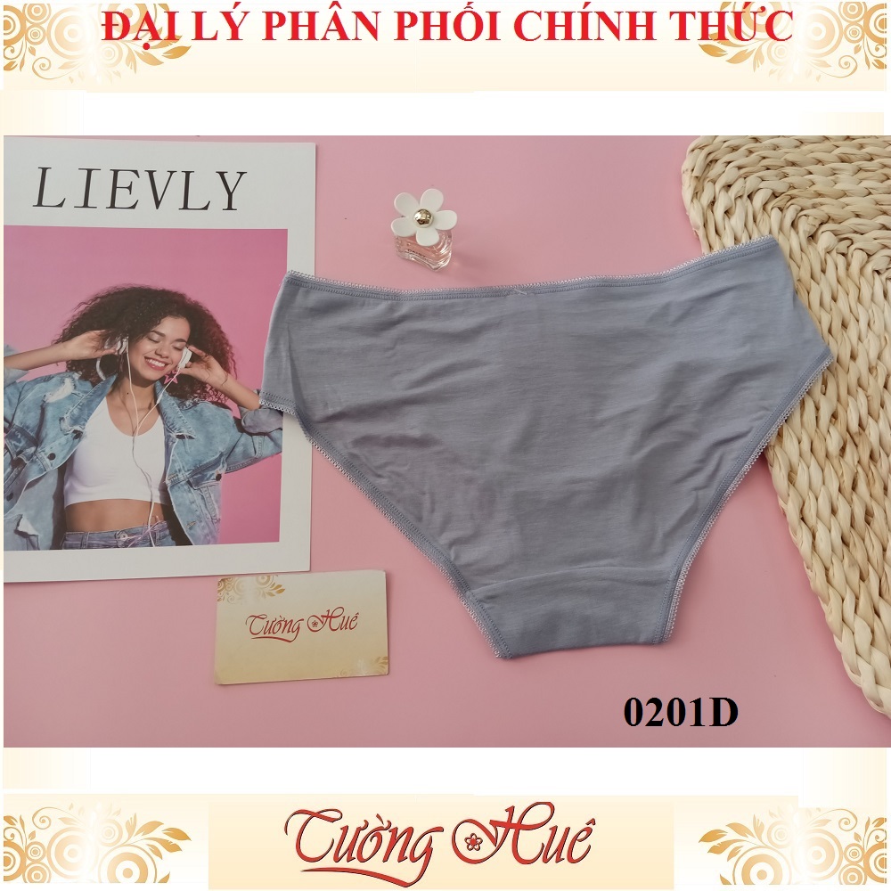Quần lót nữ Marguerite Paris 0201D cotton trơn lưng cao (FORM LỚN).
