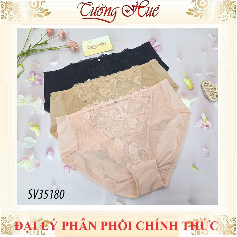 Quần lót nữ Bon Bon SV35180 lưng cao ren mềm