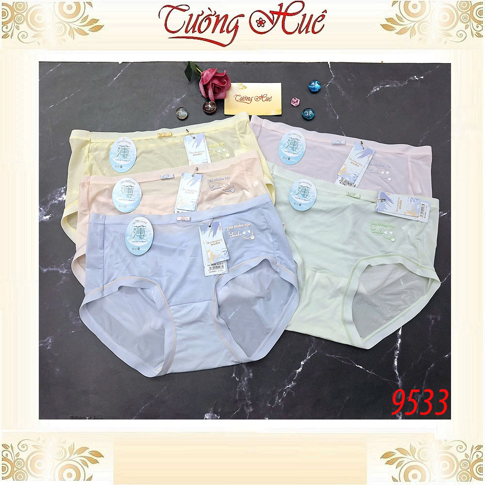 Quần Lót Nữ Shunvfengshang 9533 Lụa Lạnh Phối Nơ Freesize