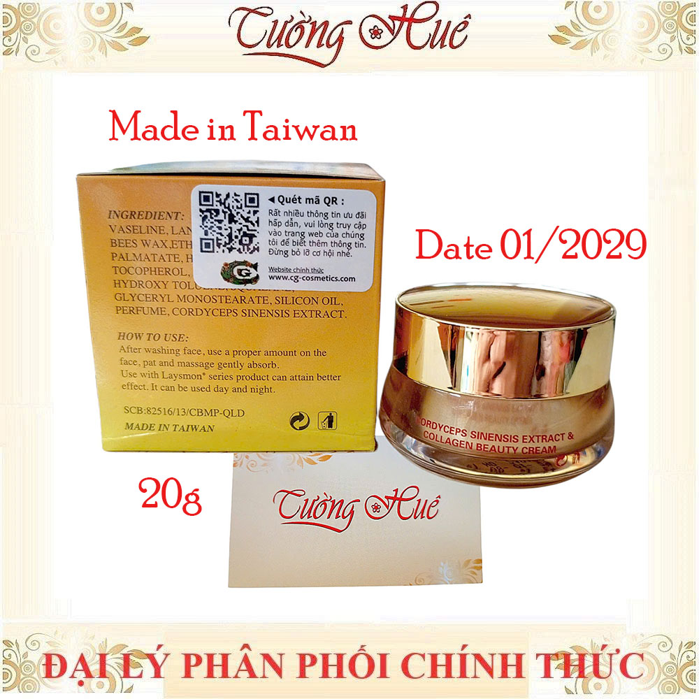 Kem dưỡng trắng da Laysmon Đông trùng hạ thảo UV/35 4in1 - 20g