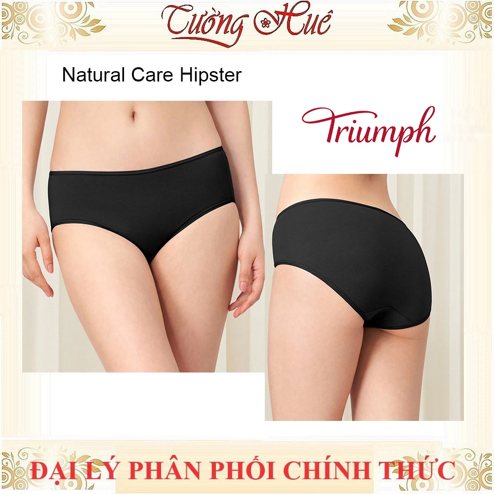 Quần lót nữ Triumph Natural Care Hipster Quần lót nữ cotton lưng cao vừa màu trơn.