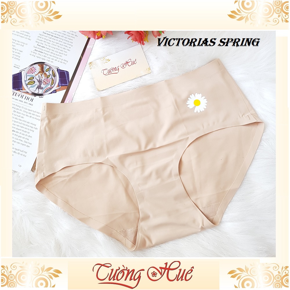 Quần lót nữ Victorias Spring su đúc hoa cúc MÀU NGẪU NHIÊN.