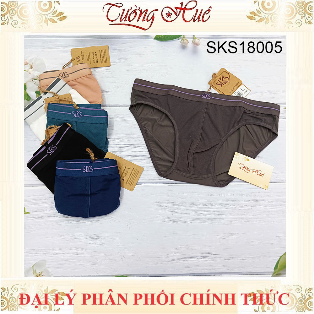 Quần lót nam Darlin SKS 18005 Quần lót nam tam giác chất thun mịn co giãn 4 chiều bảng lưng vừa