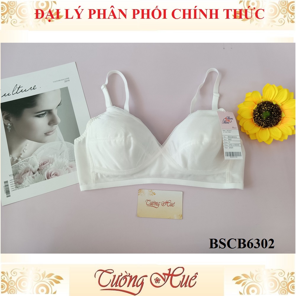 Áo lót nữ Bon Bon BSCB 6302 áo ngực mút mỏng, không gọng lưng bảng to.