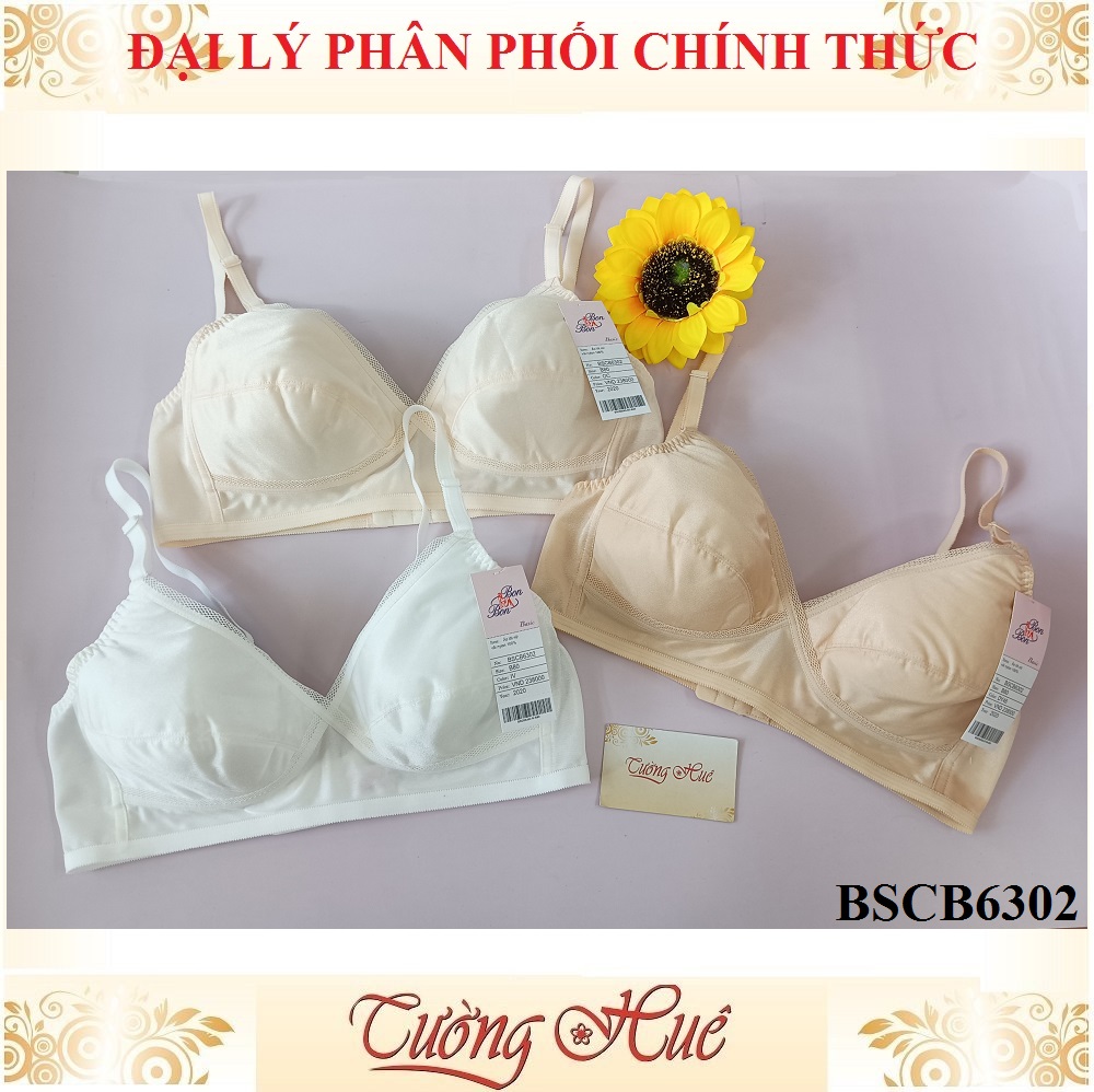 Áo lót nữ Bon Bon BSCB 6302 áo ngực mút mỏng, không gọng lưng bảng to.