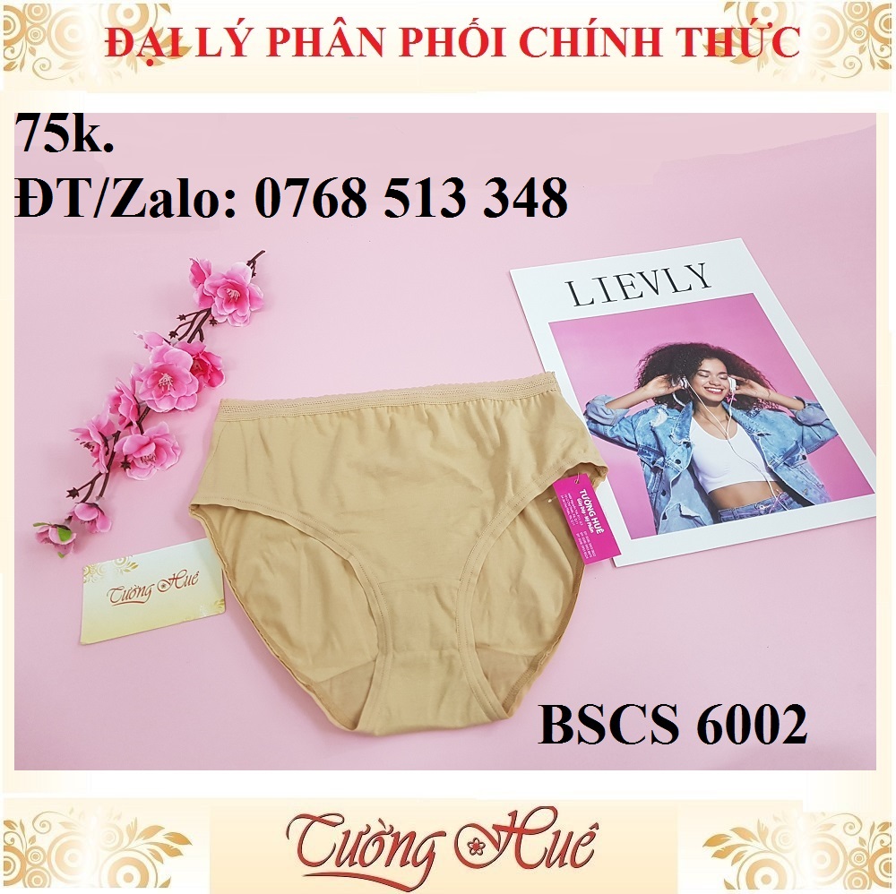 Quần lót nữ Bon Bon BSCS 6002 cotton trơn lưng cao.