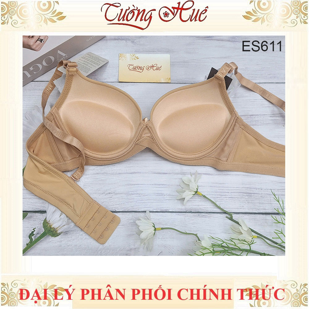 Áo Lót Nữ Escanté ES611 Trơn Có Gọng Mút Dày 4.5cm Cúp 3/4 Bản Lưng Vừa 3 Móc Cài