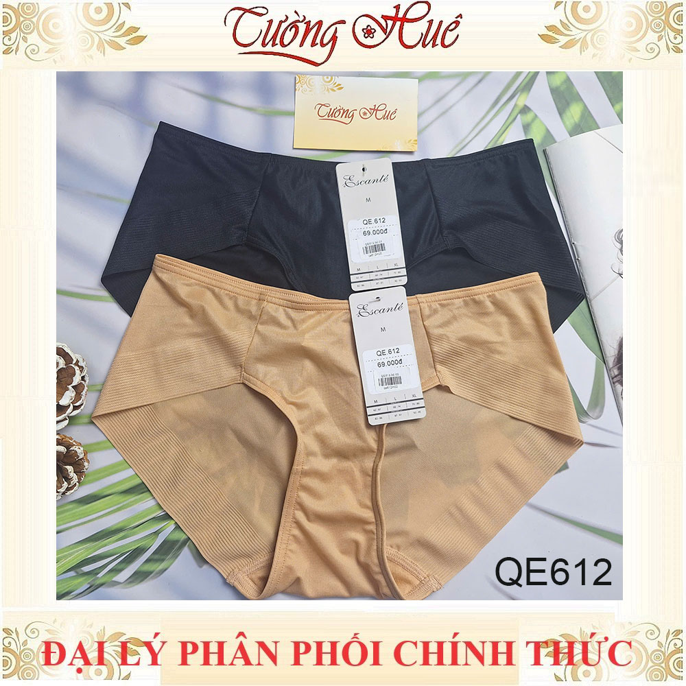 Quần Lót Nữ Thun Lạnh Escanté QE 612 Cạp Vừa Viền Mông Không Đường May Đáy Nhỏ Thoáng Mát