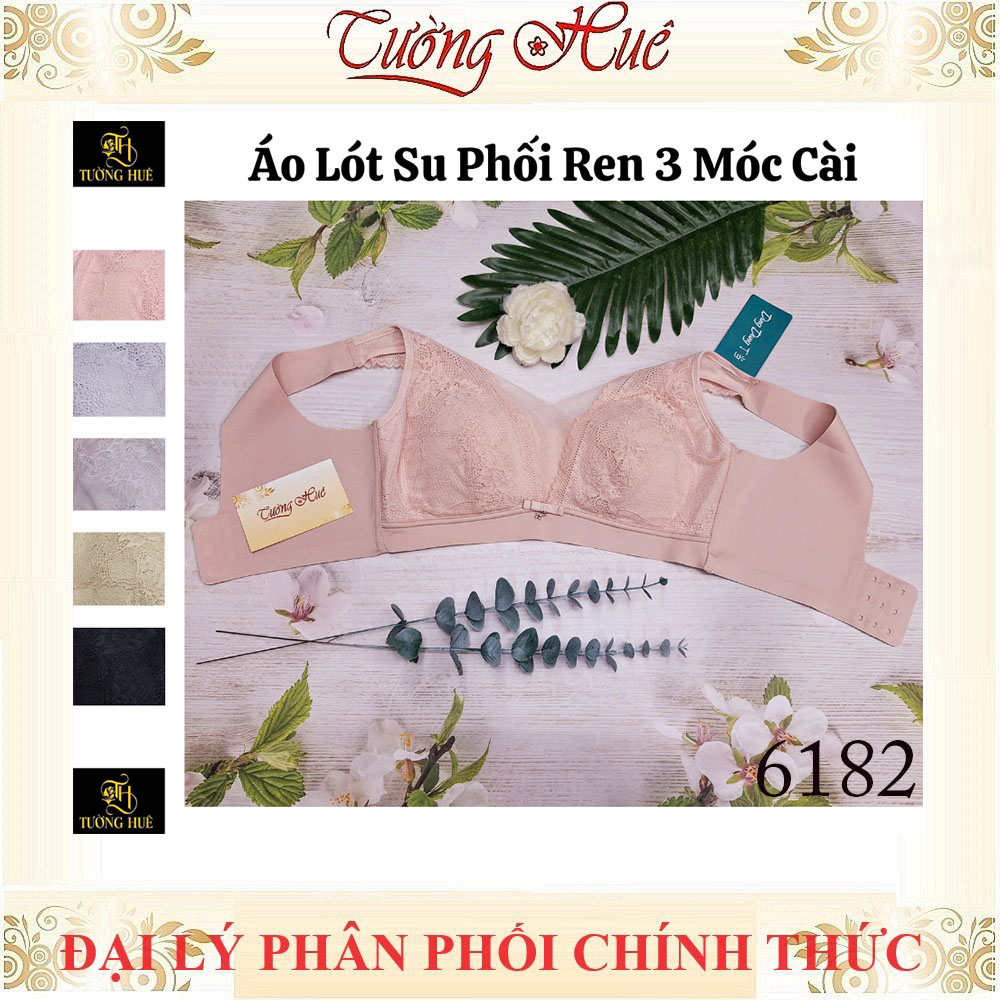 Áo Lót Nữ Ding Dang 6182 Dang Bra Không Gọng Mút Mỏng Bảng Lưng To 3 Móc cài