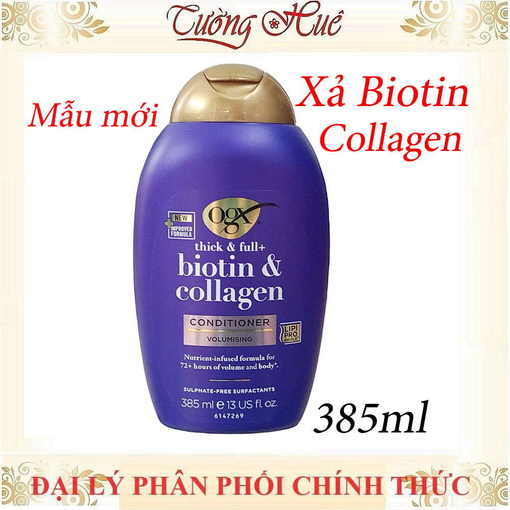 Gội Xả OGX Thick & Full - Biotin & Collagen 385ml - (Có Lựa Chọn)