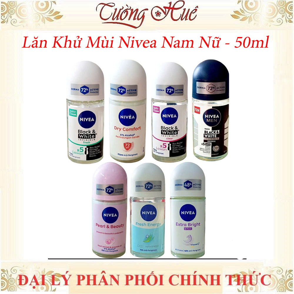 Lăn Khử Mùi Nivea Hàng Ngoại Đủ Loại - 50ml (Có lựa chọn)