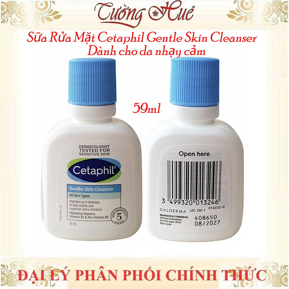 Sữa Rửa Mặt Cetaphil Gentle Skin Cleanser Face 125ML/473ML/59ml/118ml