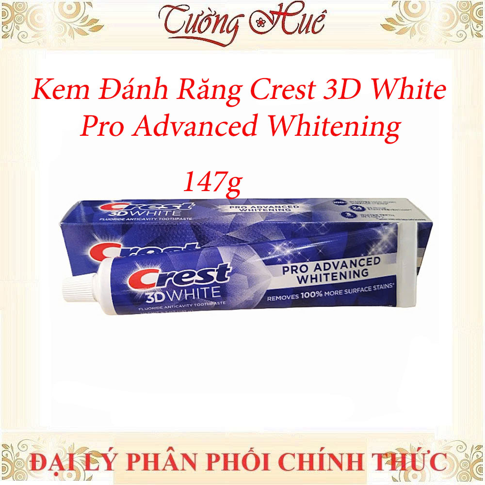 Kem Đánh Răng Crest 3D White Pro Advanced Whitening - 147g
