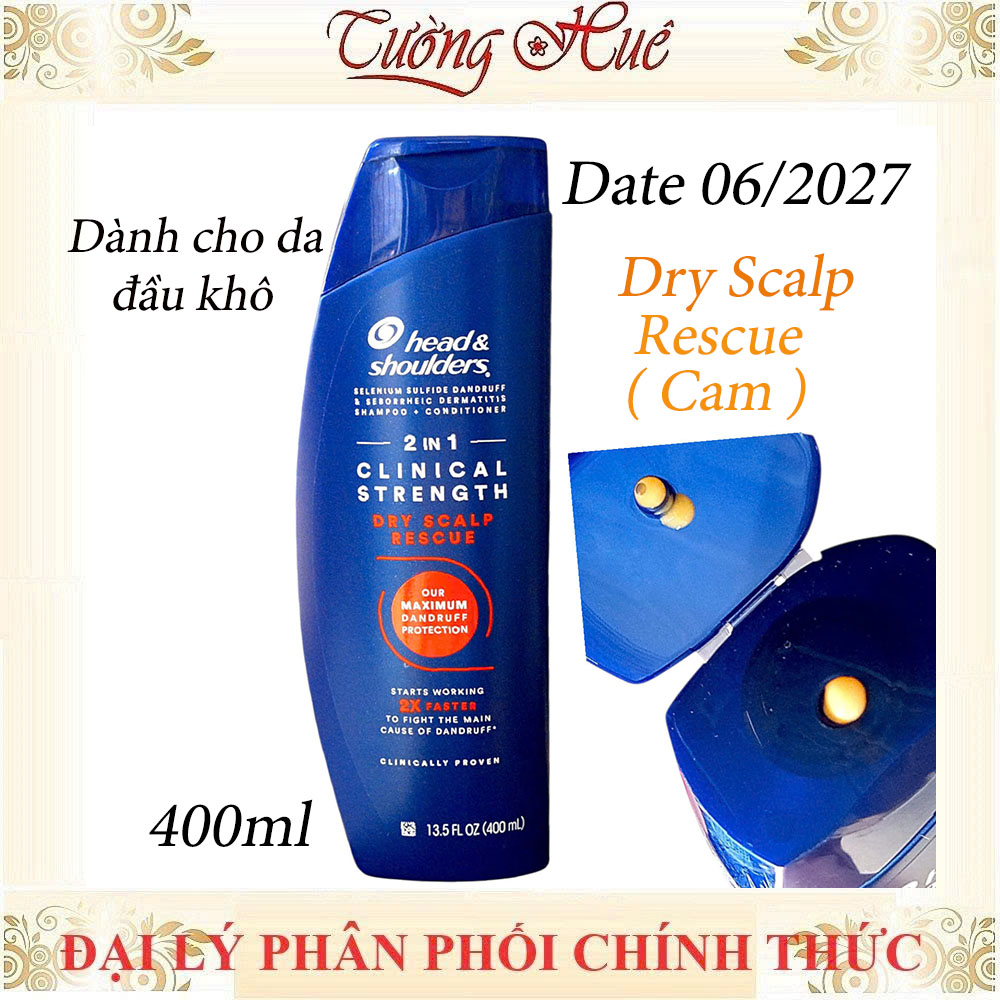 Dầu Gội Ngừa Gàu Mỹ Head & Shoulders 2in1 Clinical Strength Shampoo - 400ml (Có Lựa Chọn)