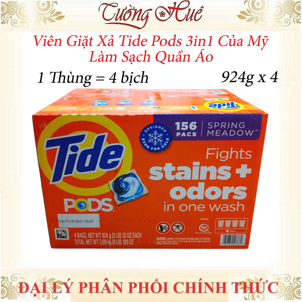 Viên Giặt Xả Tide Pods 3in1 Của Mỹ Làm Sạch Quần Áo - Có Lựa Chọn