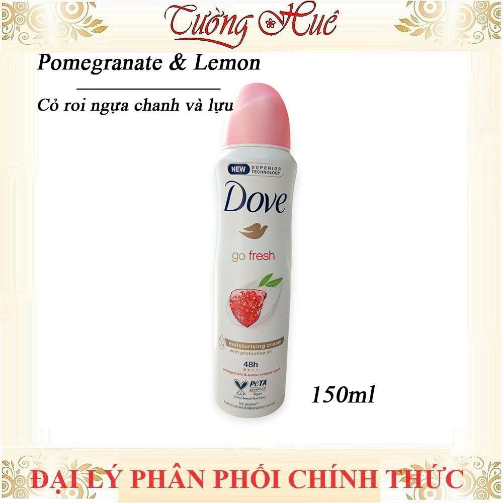 Xịt Khử Mùi Dove Nữ Anti Perspirant Nhiều Mùi 150ml (Có Lựa Chọn)
