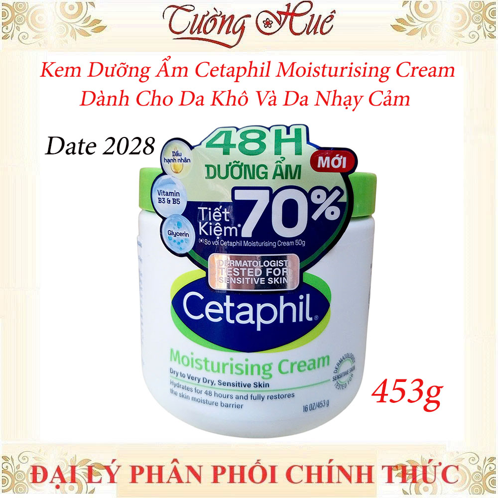 Kem Dưỡng Ẩm Cetaphil Moisturising Cream Dành Cho Da Khô Và Da Nhạy Cảm - 453g