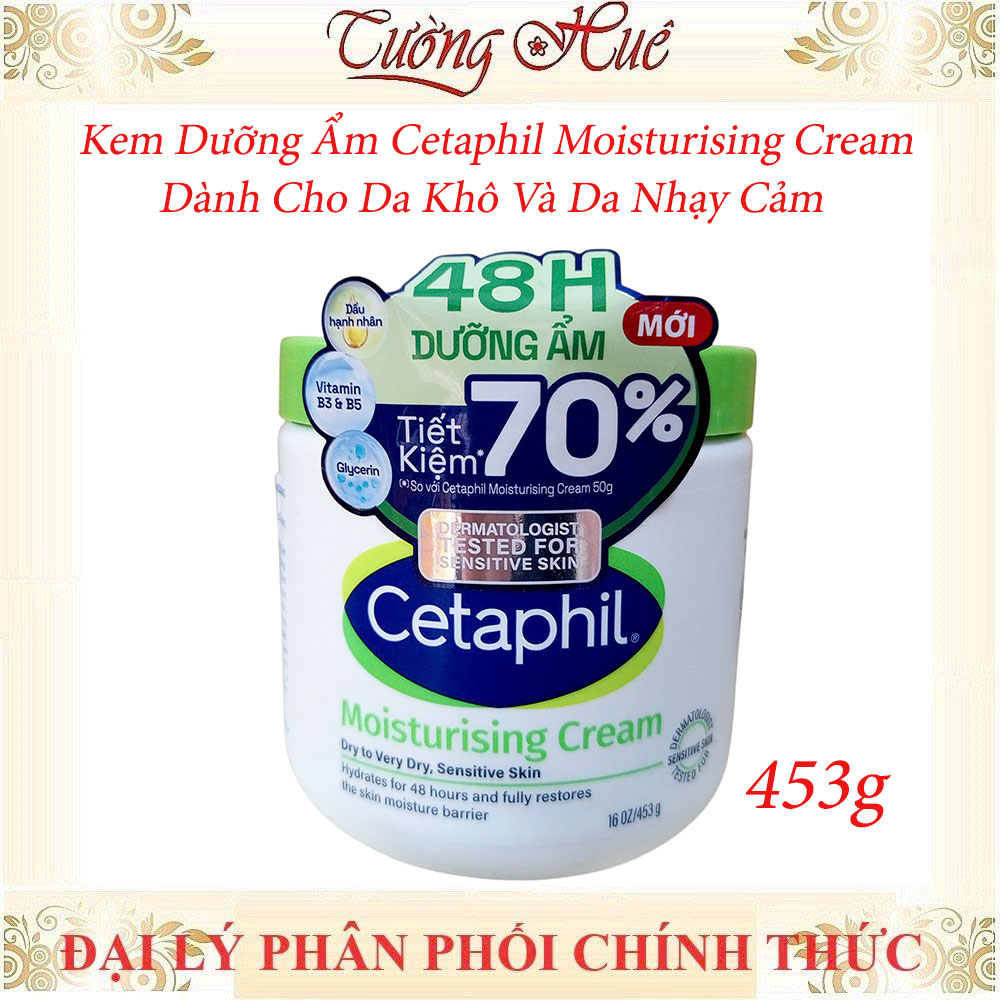 Kem Dưỡng Ẩm Cetaphil Moisturising Cream Dành Cho Da Khô Và Da Nhạy Cảm - 453g