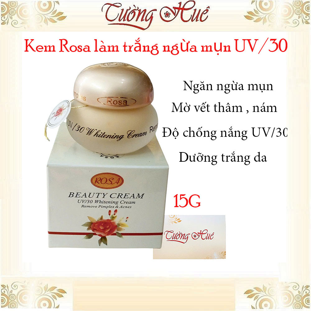 Kem Rosa làm trắng ngừa mụn UV/30