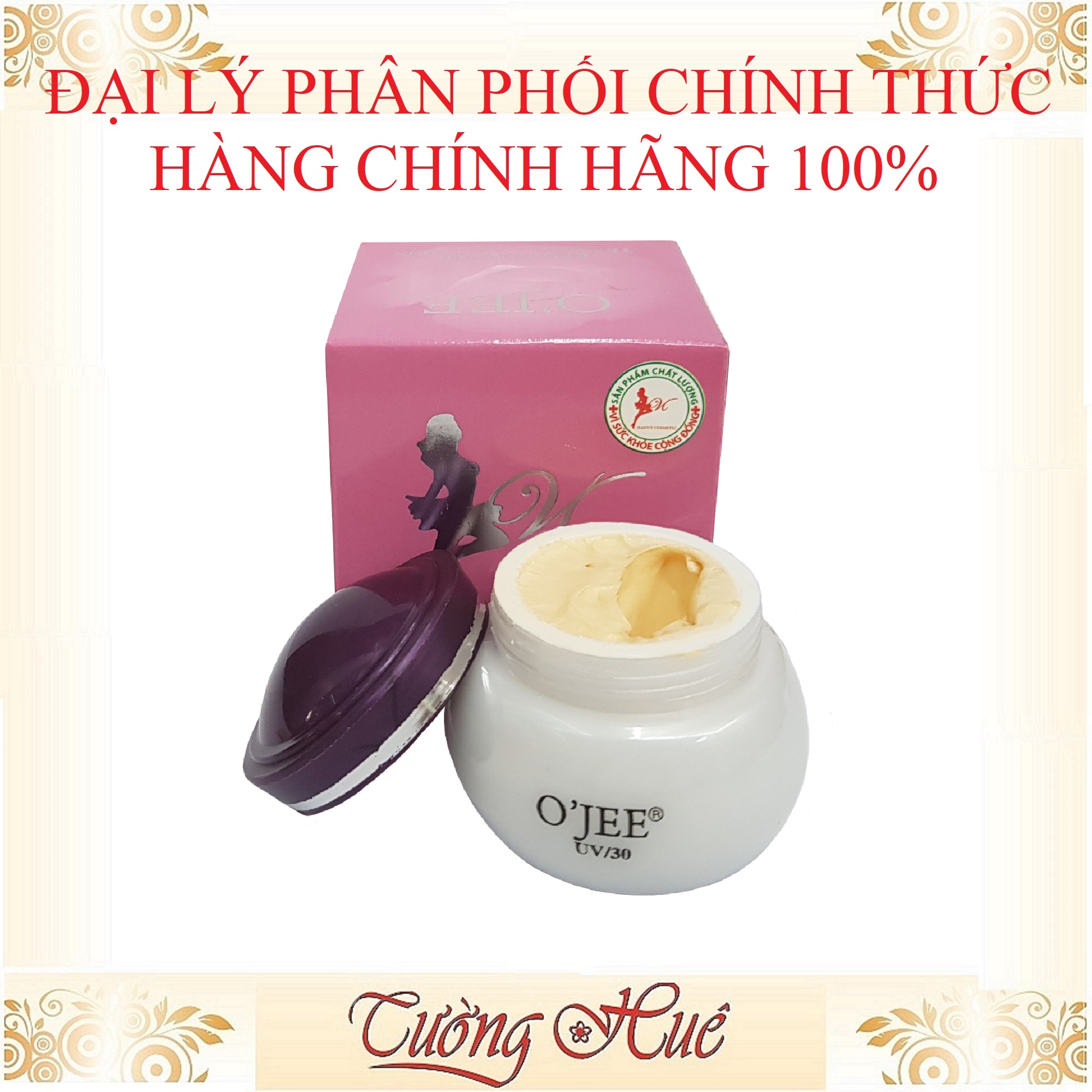 Kem O'Jee Mụn Nám - Trắng Da - Giảm Nhờn - 15g - Nắp Tím