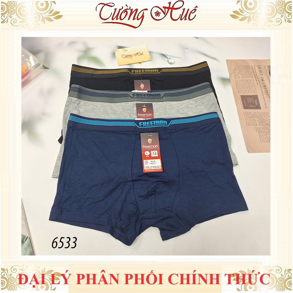 Quần Lót Nam Freeman 6533  Boxer Nam Basic Mặc Là Mê