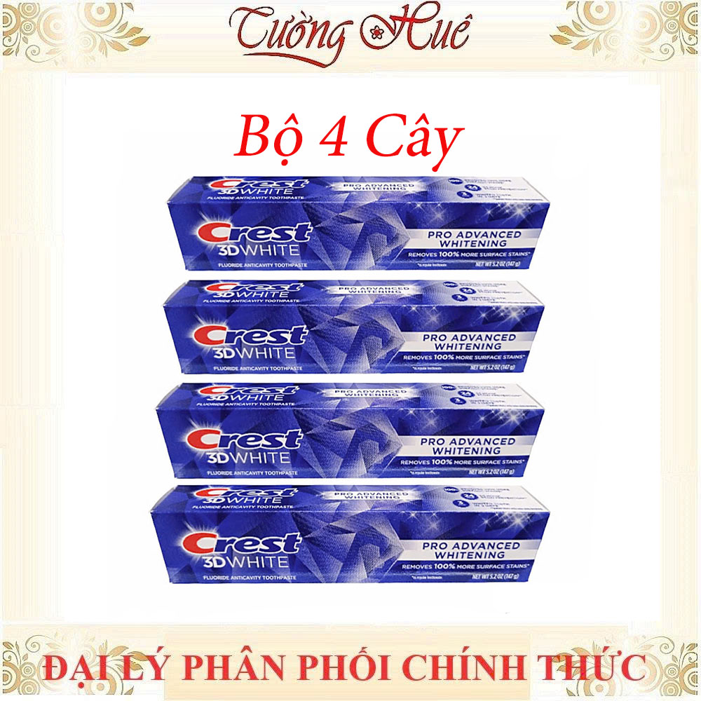 Kem Đánh Răng Crest 3D White Pro Advanced Whitening - 147g