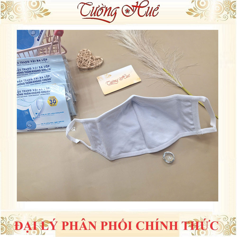 Khẩu trang vải annie ba lớp chống thấm kháng khuẩn