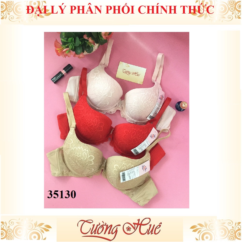 Áo lót nữ Bon Bon BV35130 mút vừa phối ren.