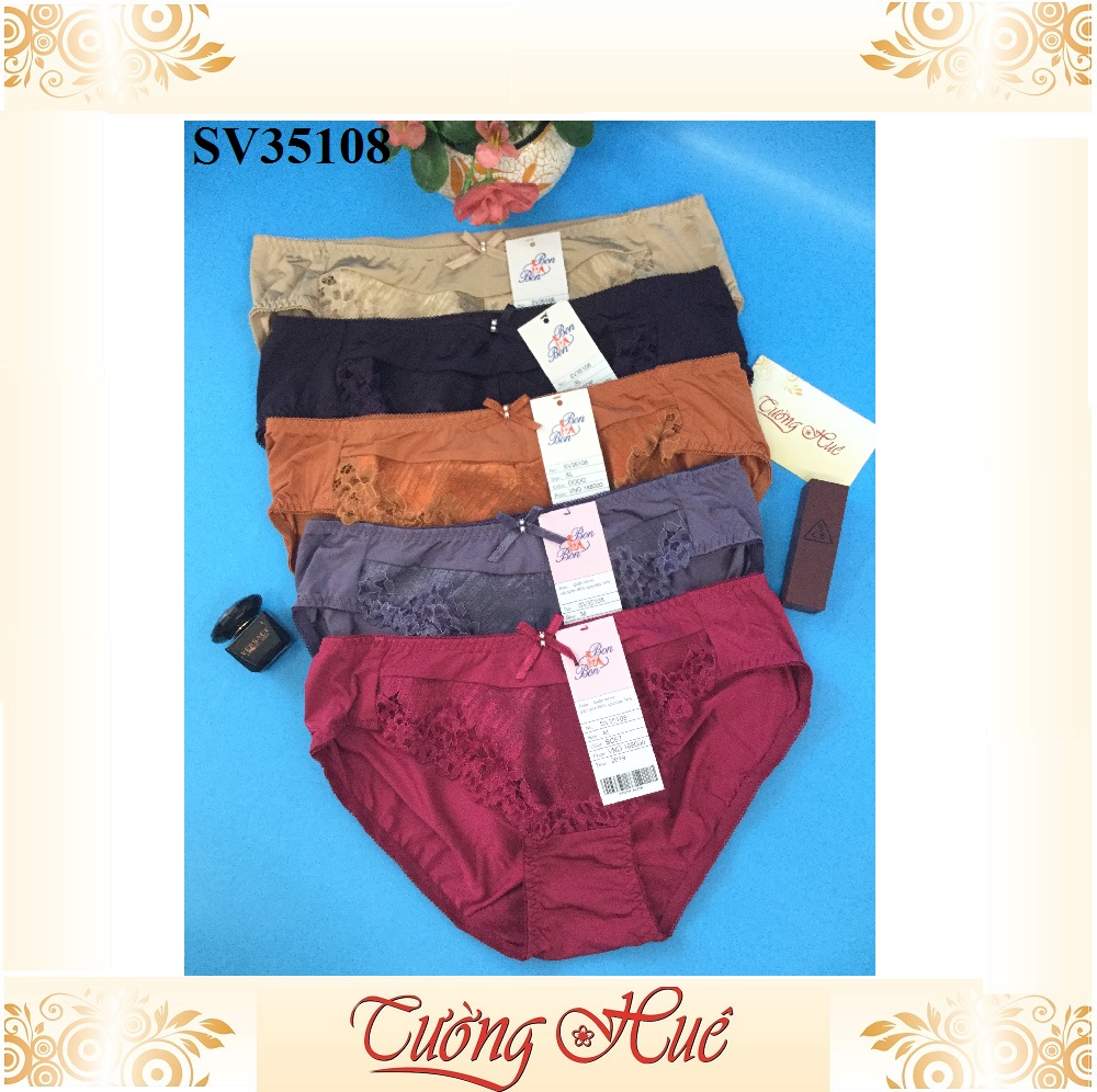 Quần lót nữ BonBon SV35108 phối ren.