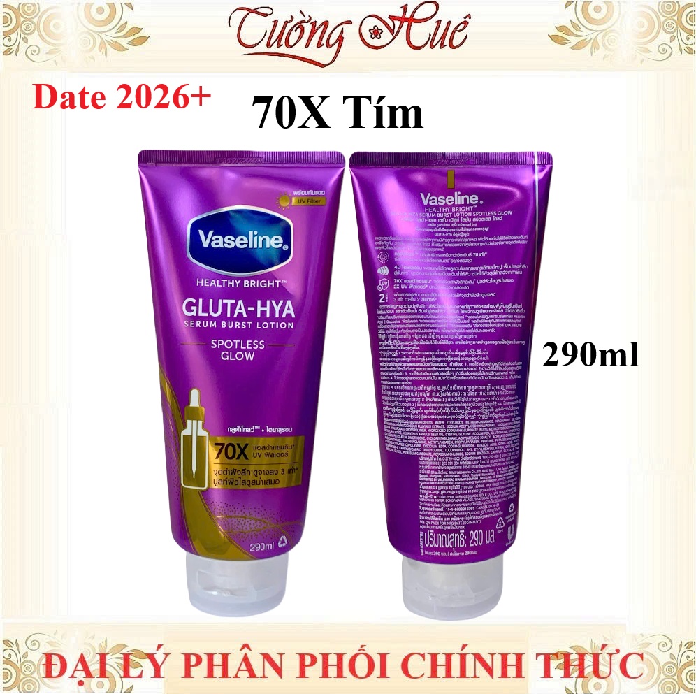 Sữa Dưỡng Thể Vaseline Chống Nắng Hàng Thái 4x / 10x / 50x / 70x - 290ml / 300ml (Có Lựa Chọn)