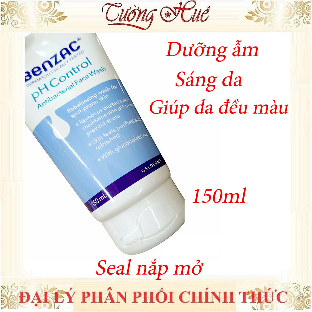 Sữa rửa mặt diệt khuẩn & cân bằng pH cho da mụn BENZAC pH Control Antibacterial Wash 150ml