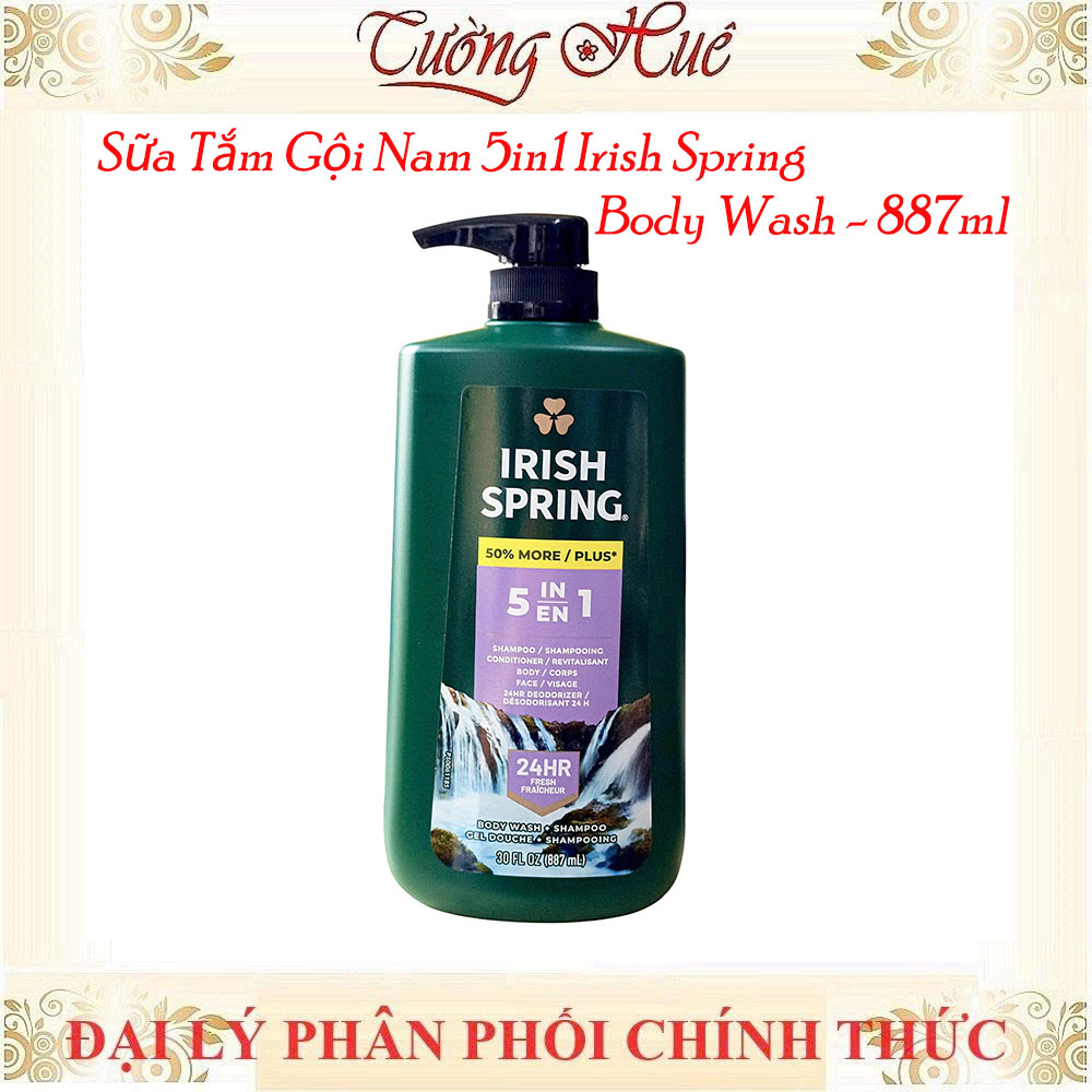 Sữa Tắm Gội Nam Irish Spring Body Wash - 887ml