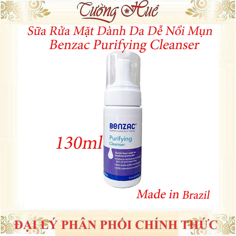 Bọt Rửa Mặt Benzac Sạch Bã Nhờn Dưỡng Ẩm Dịu Da – 130ml