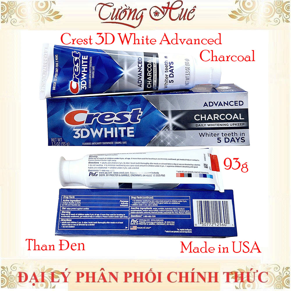 Kem Đánh Răng Crest 3D White Advanced - 93g (Có Lựa Chọn)