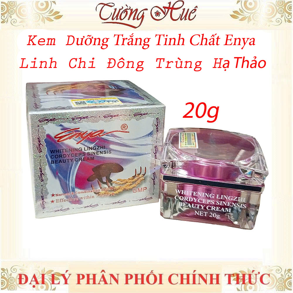 Kem Dưỡng Trắng ENYA Tinh Chất Linh Chi & Đông Trùng Hạ Thảo - 20g - Tím.