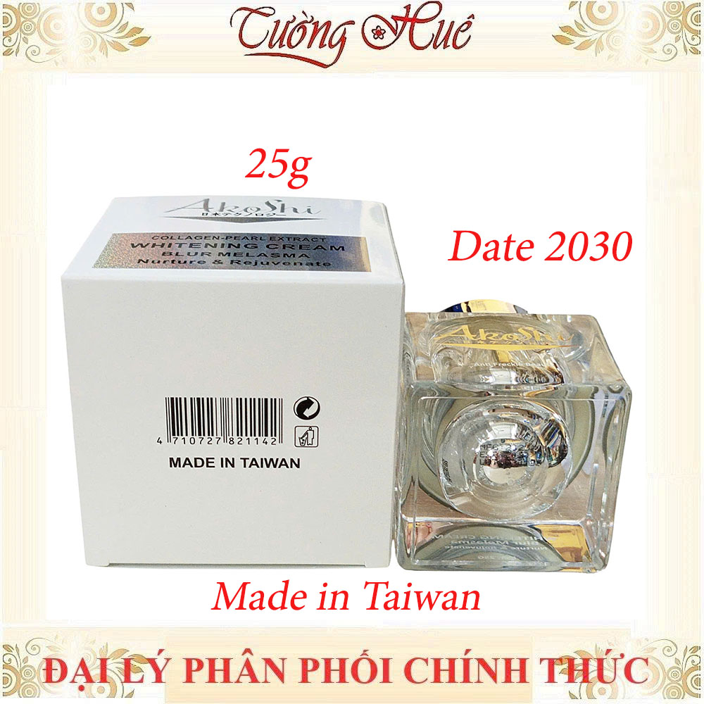 Kem Akoshi Dưỡng Trắng Da Làm Mờ Nám, Tàn Nhang, Ngăn Ngừa Lão Hóa - 25g (Bạc)