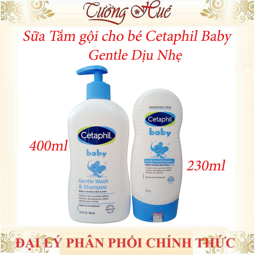 Sữa Tắm gội cho bé Cetaphil Gentle Dịu Nhẹ 230ml/400ml