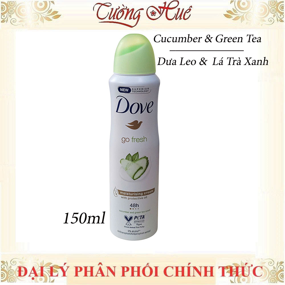 Xịt Khử Mùi Dove Nữ Anti Perspirant Nhiều Mùi 150ml (Có Lựa Chọn)