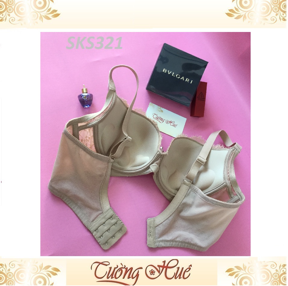 Áo lót nữ Darlin SKS 321 Có Gọng Mút Mỏng Ren Lưng Bảng To.