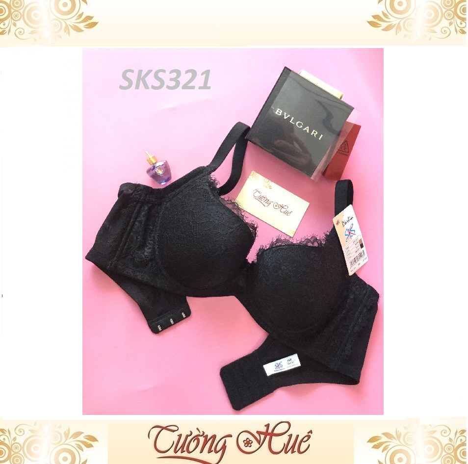 Áo lót nữ Darlin SKS 321 Có Gọng Mút Mỏng Ren Lưng Bảng To.